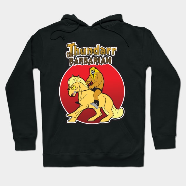 Ookla The Mok - Thundarr The Barbarian Hoodie by Chewbaccadoll